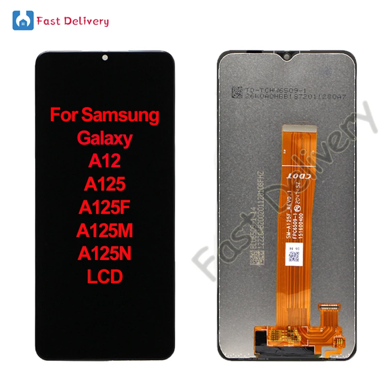 For Samsung Galaxy A12 A125 A125F LCD Display Touch Screen Digitizer