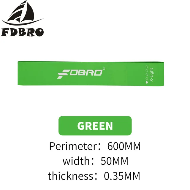Green FDBRO, эластичная резинка для йоги, спортивные эластичные ленты для тренировок, латексные петли для йоги, тренажерного зала, спортивное оборудование для фитнеса - Цвет: Green