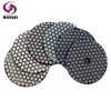 RIJILEI 6Pcs/Set 3"/4" Dry Polishing Pad Sharp Type Flexible Stone Polishing Pad For Granite Marble Floor Sanding Disc