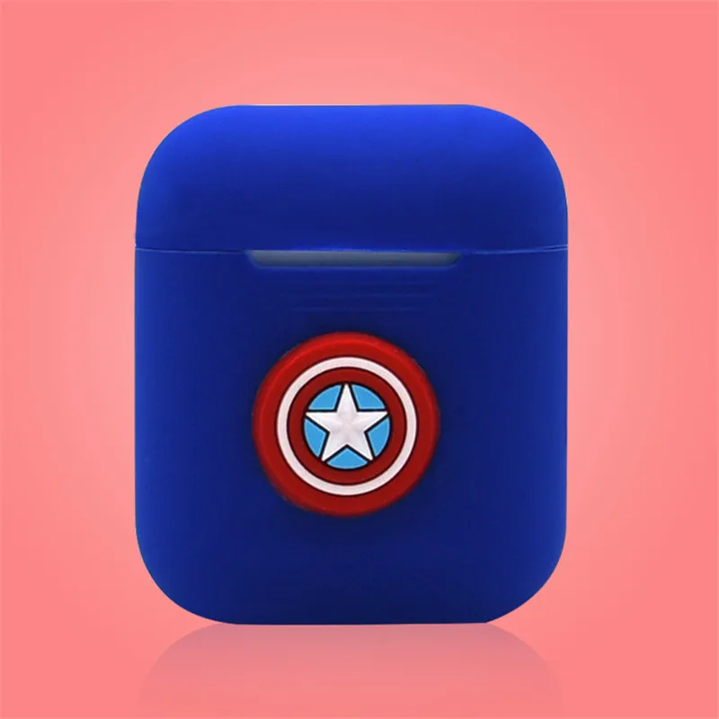 Marvel чехол для гарнитуры для Apple Airpods защитный чехол для airpods противоударный чехол coque capa