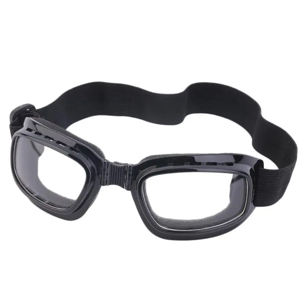 Унисекс защитные очки складные красочные анти поляризационные ветрозащитные очки Анти-туман Защита от солнца регулируемый ремешок очки - Цвет: transparent