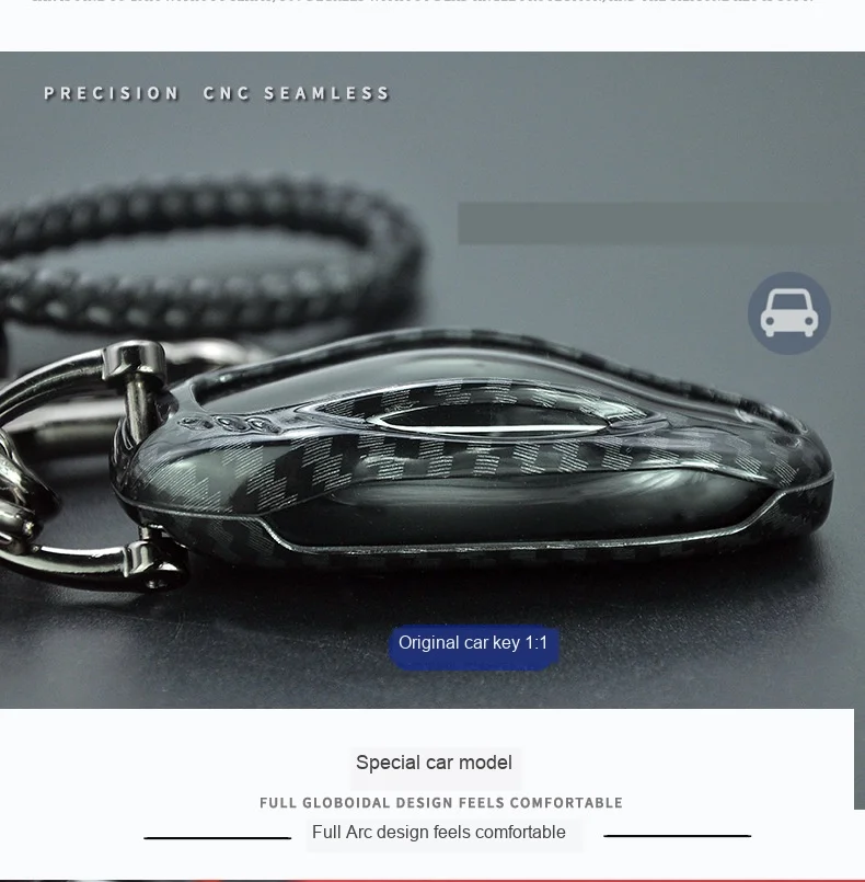 Чехол для ключей из углеродного волокна ABS для Tesla модель S модель X модель 3 держатель для ключей защитные аксессуары