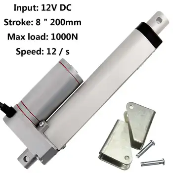 

DC 12V Motor Controller Actuator Linear 1000N 2-20 Inch 225lbs 12v Lifting Linear Actuator Electric Motor Metal Gearwheel