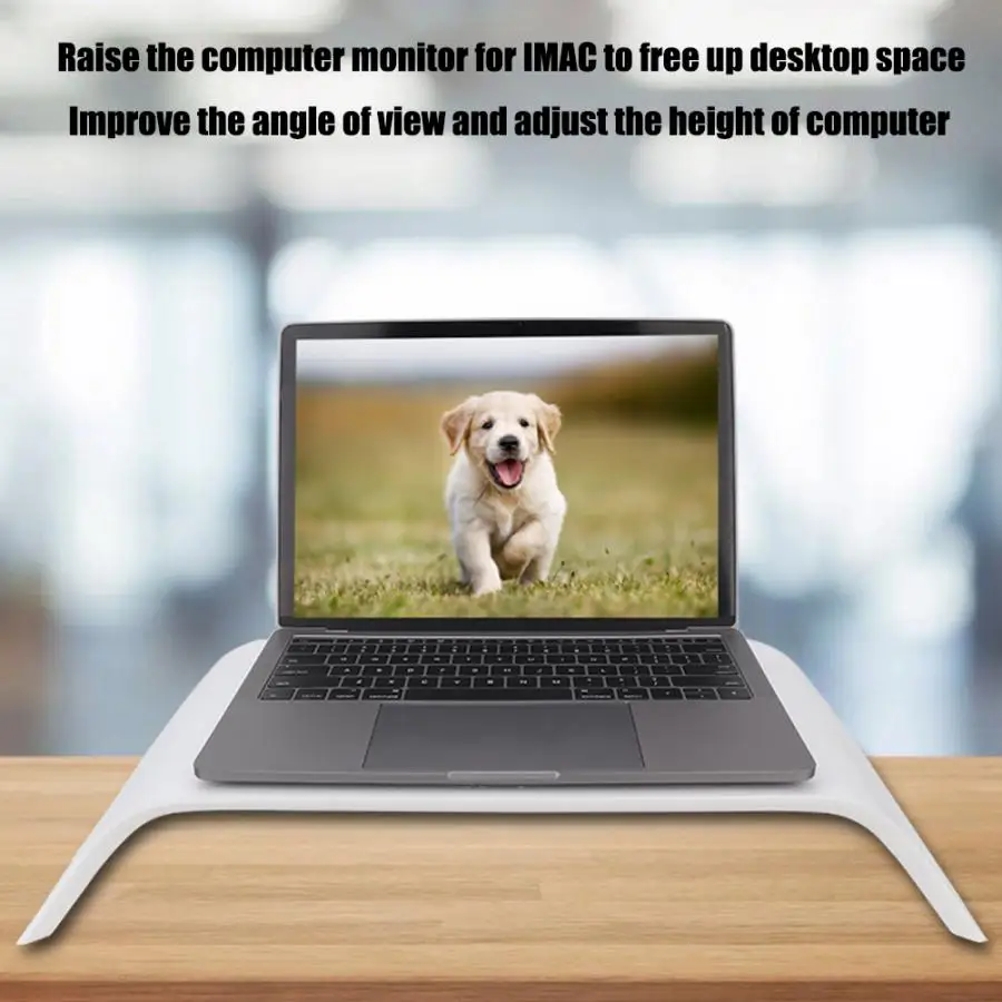 

for Samdi Oak Computer Monitor Stand Universal Bracket for iMac PC Notebook Black/White
