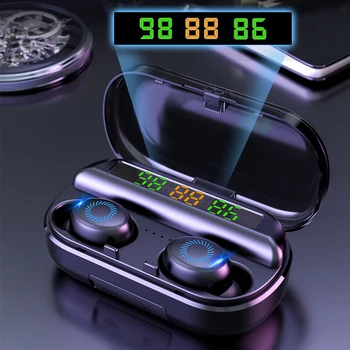 

Bluetooth 5.0 Wireless Earphones Headphones Sport Waterproof 9D Hifi Stereo Earbuds Headset With Microphone 2000mAh Charging Box