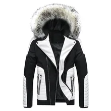 ##Special Price Winter Men's Cotton Coat New Fur Collar Detachable Hooded Pu Jacket Europe Large Size Thick Cotton Clothing Doudoune Homme ##Special Price Winter Men's Cotton Coat New Fur Collar Detachable Hooded Pu Jacket Europe Large Size Thick Cotton Clothing Doudoune Homme