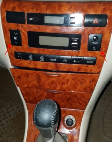 Для Toyota Corolla панель кондиционирования воздуха переключатель кнопка контроля температуры
