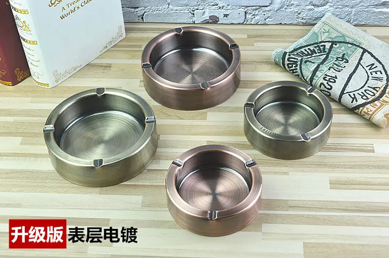 Ashtrays Stainless Steel Living Room Office Internet Cafe Hotel 14CM