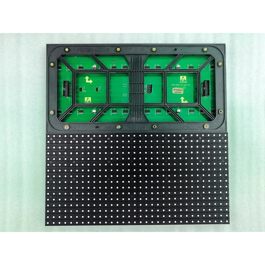 Outdoor P10 Full Color RGB SMD 320*160mm 32*16 Pixels 1/4 Scan LED Dot Matrix Module