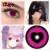 Hotsale Golden Fancy Crazy Contact Lens Halloween Eyewear Red Colored Cosplay Cosmetic Makeup Tool 0.00/Plano CL386