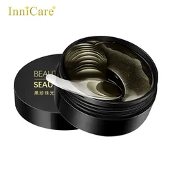 60Pcs Black Pearl Eye Patches Anti Dark Circle Moisturizing Eye Mask Skin Care Cosmetics Eyes Bags Fine Lines Wrinkle Remover