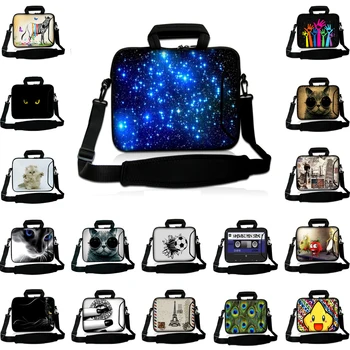 

Waterproof Neoprene Laptop Notebook Briefcase Messenger Handle Case Computer Bag For 10 To 17 Inch Macbook Pro Air Retina Lenovo