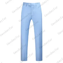 Thorndike небесно-голубые брюки, дизайн, Осенние повседневные мужские брюки, мужские прямые брюки, модные деловые брюки для мужчин, плюс размер 40