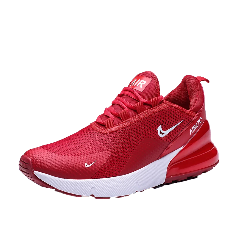 Брендовая новая спортивная обувь для мужчин с воздушной подушкой и сеткой, дышащая, износостойкая, хит, спортивная обувь для фитнеса и тренировок, мужские кроссовки - Цвет: Красный