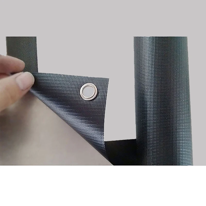 Thinyou 120 inch 16:9 Matte Gray Fabric Fiber Glass Projector Screen for Home Theater Trip Meeting for LED DLP Projector