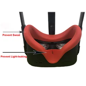 Светильник против утечки Маска Для Глаз Крышка для Oculus Quest VR гарнитура очки анти-пот унисекс светильник блокирующий Мягкий силиконовый чехол для глаз - изображение