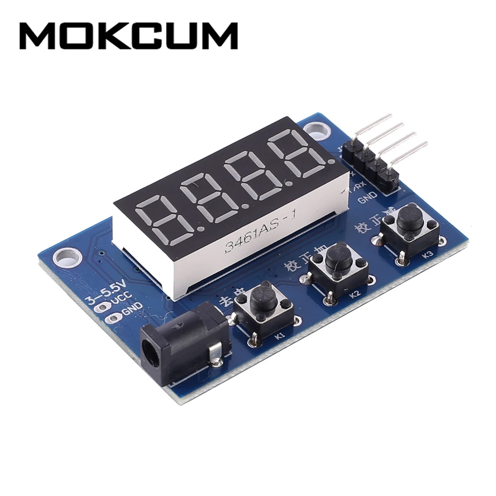Dc 3.3v 5v Hx711 Pressure Sensor Electronic Scale Sensor Module 4bit Led  Red Digital Tube Display Screen Max 9999g - Pressure Sensors - AliExpress