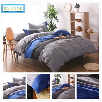 

BEST.WENSD 2/3pc bedding set Queen/King /super king Size simple style Couples Duvet Cover +pillowcase bedspread-no sheets