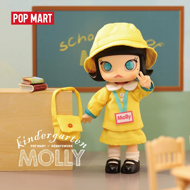 POPMART 14 см детский сад Molly BJD подарок на день рождения Детская игрушка Новое поступление