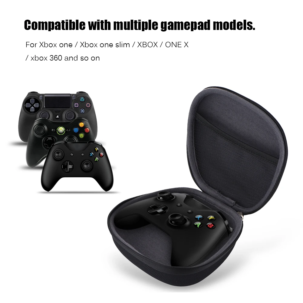 Gamepad Pack EVA Hard Storage Bag Carrying Case Portable Zipper Pouch Dust/ Shockproof for Xbox One / Slim 360 |