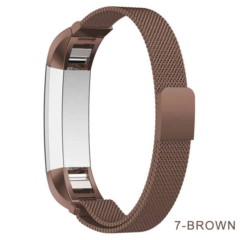 Подходит для Fitbit Alta HR/Alta Milanese универсальный ремешок для часов S L из нержавеющей стали ремешок для часов сменный Браслет pulsera - Цвет ремешка: Browm
