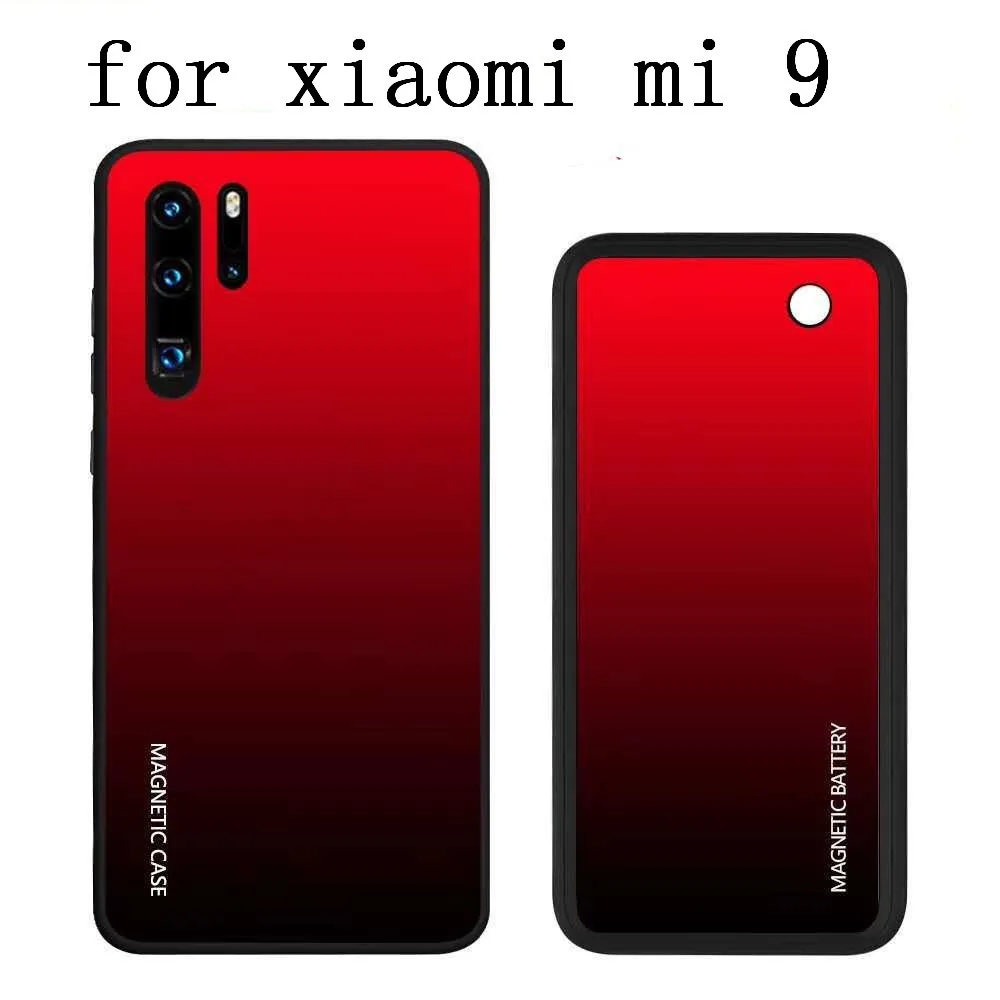 5000 мАч чехол для зарядного устройства для Xiaomi Mi 9, беспроводной внешний аккумулятор для Xiaomi Mi 9, сплошной цвет, Магнитный чехол