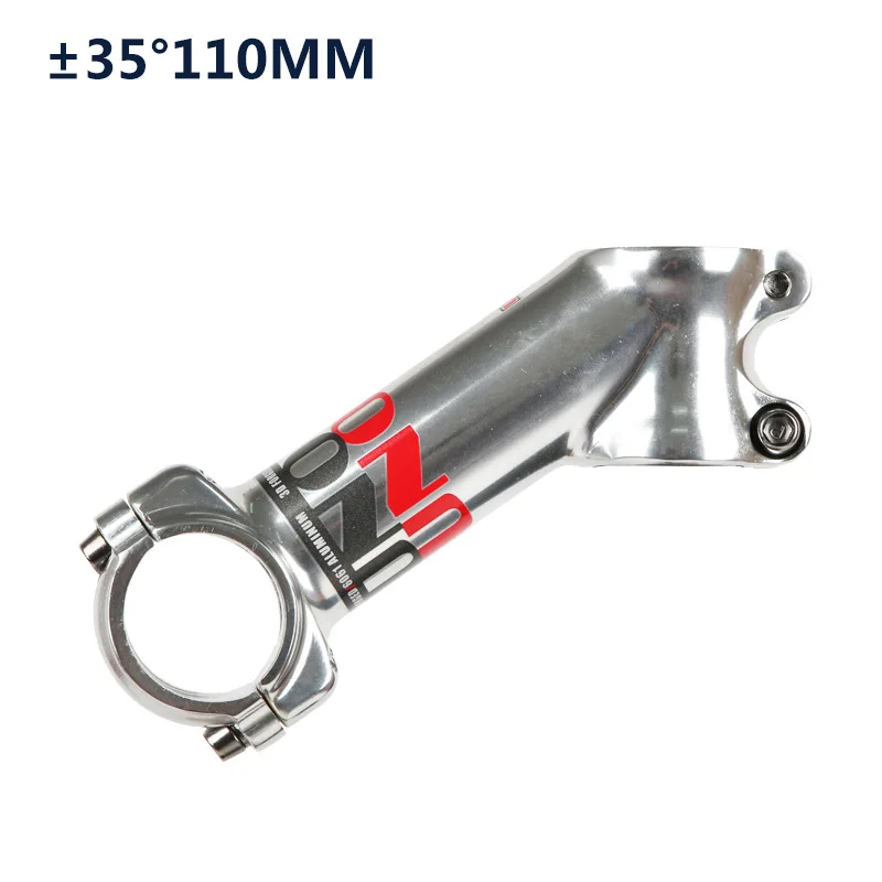 UNO Aluminium ±35° MTB XC Mountain Road Bike Bicycle Stem 31.8*90/110mm Silver 