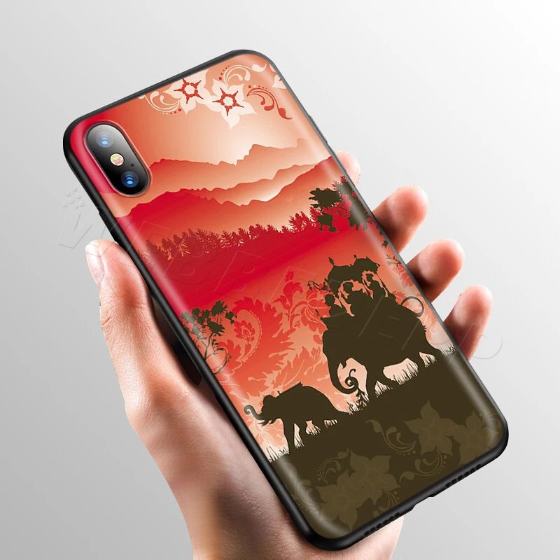 Чехол Webbedepp с индийским Тотем слона для Apple iPhone 11 Pro XS Max XR X 8 7 6 6S Plus 5 5S SE