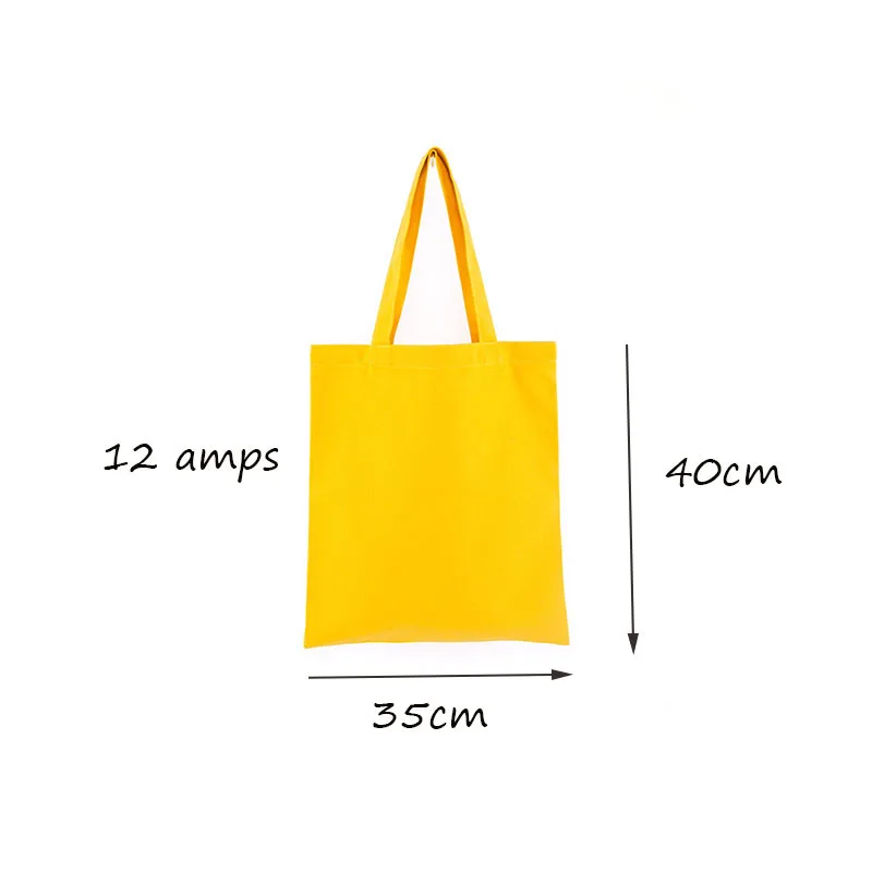 GABWE Unisex Handbags Custom Canvas Tote Bag Print Grocery Daily Use Reusable Eco Cotton Travel Casual Shopping Women Totes