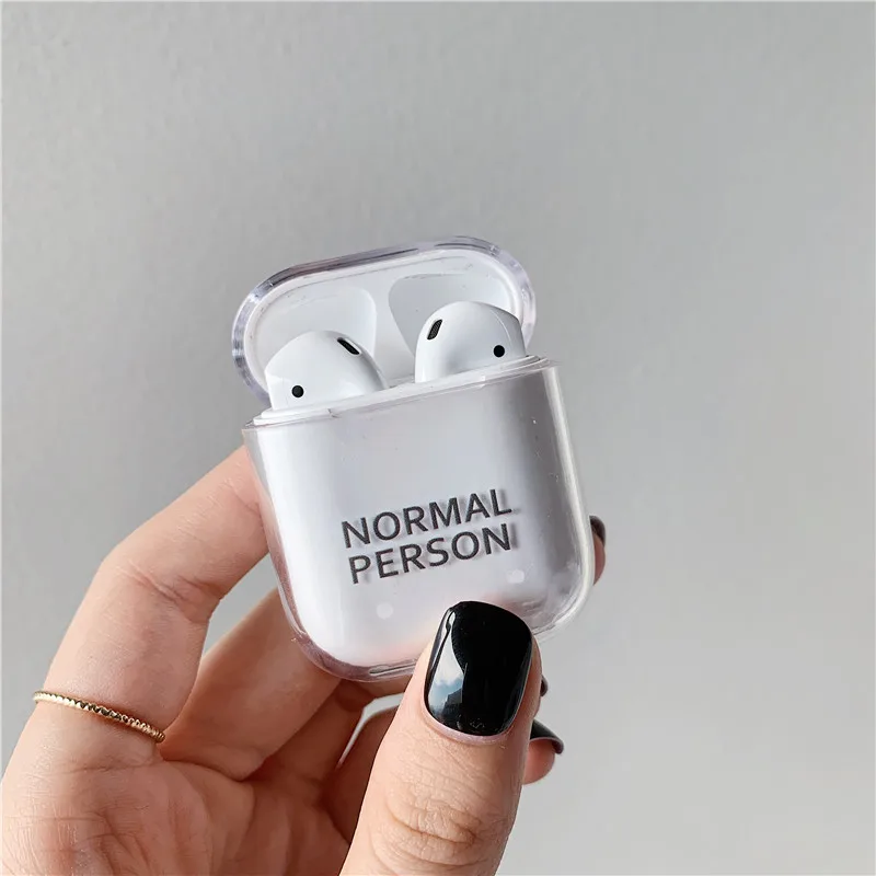 Прозрачный жесткий чехол с рисунком для Apple AirPods, чехол ...