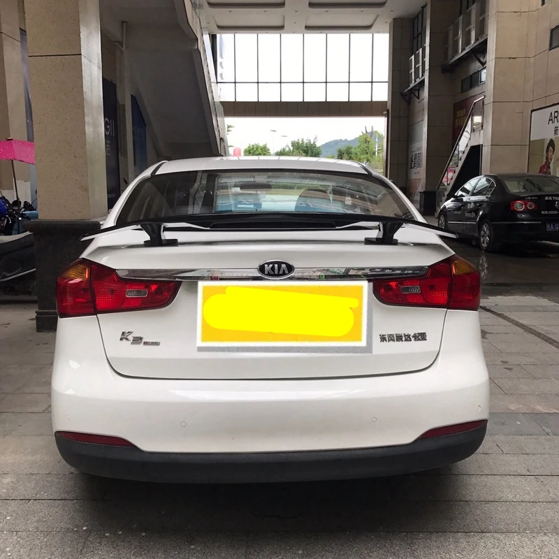 SHCHCG подходит для Kia K3 2011- автомобильный Стайлинг ABS пластик Неокрашенный Грунтовка цвет задний Багажник крыло задний спойлер украшение 1 шт