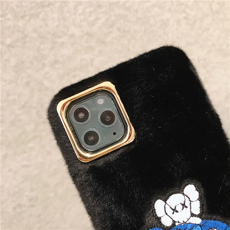 Embroidery fur case for iphone 11pro max (50)