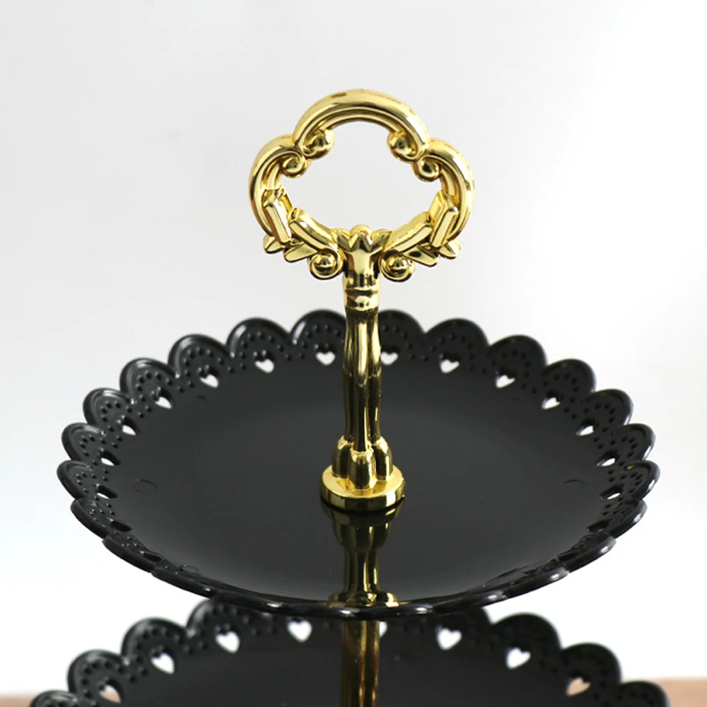 3-Tier Plastic Cupcake Stand Dessert Plates Strong and Steady hand-made Clear Tiered Cake Stand Wedding Cupcake Tower