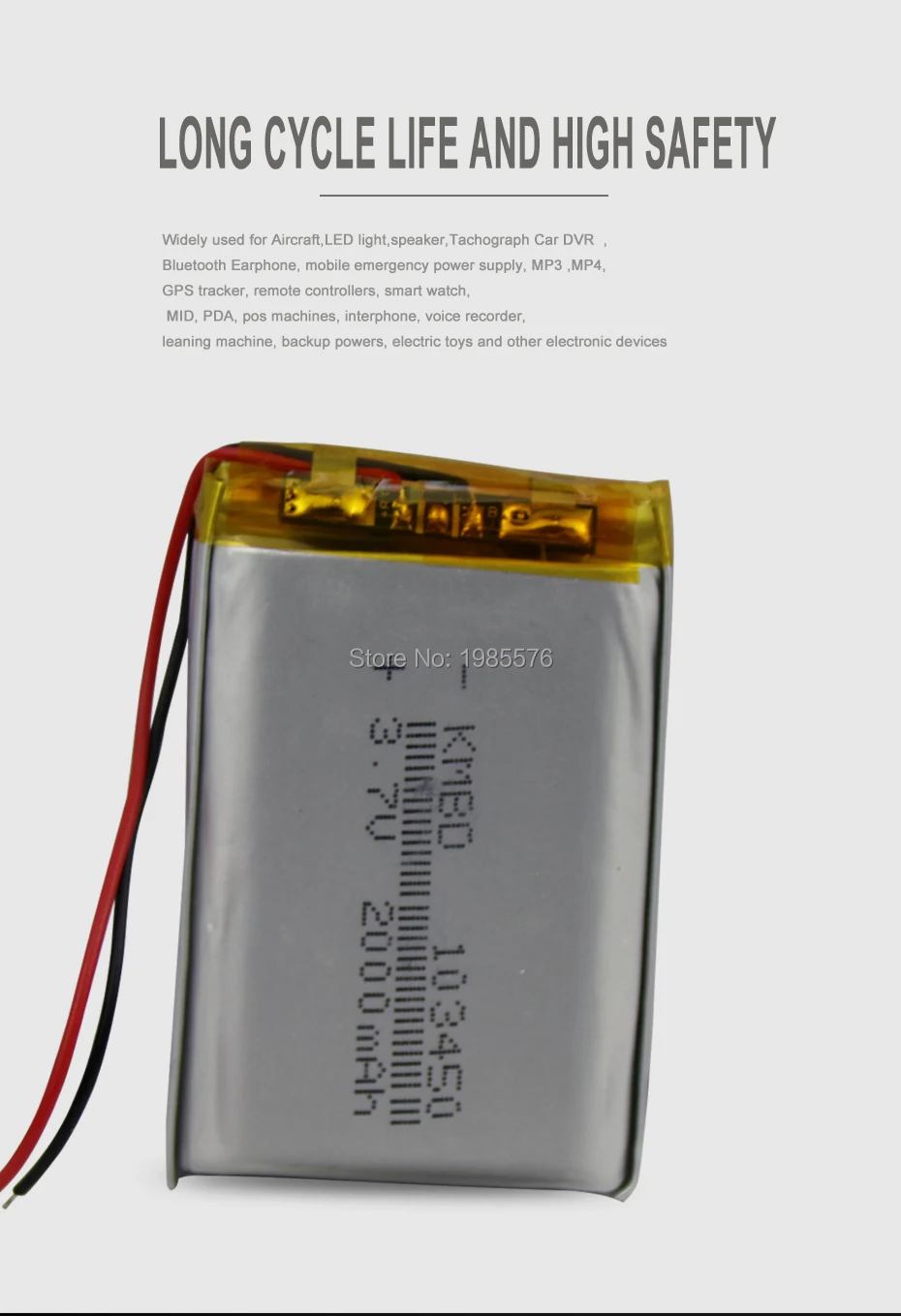 3,7 V 1200mAh 103040 литий-полимерная LiPo аккумуляторная батарея для Mp3 Mp4 PAD DVD DIY электронная книга bluetooth