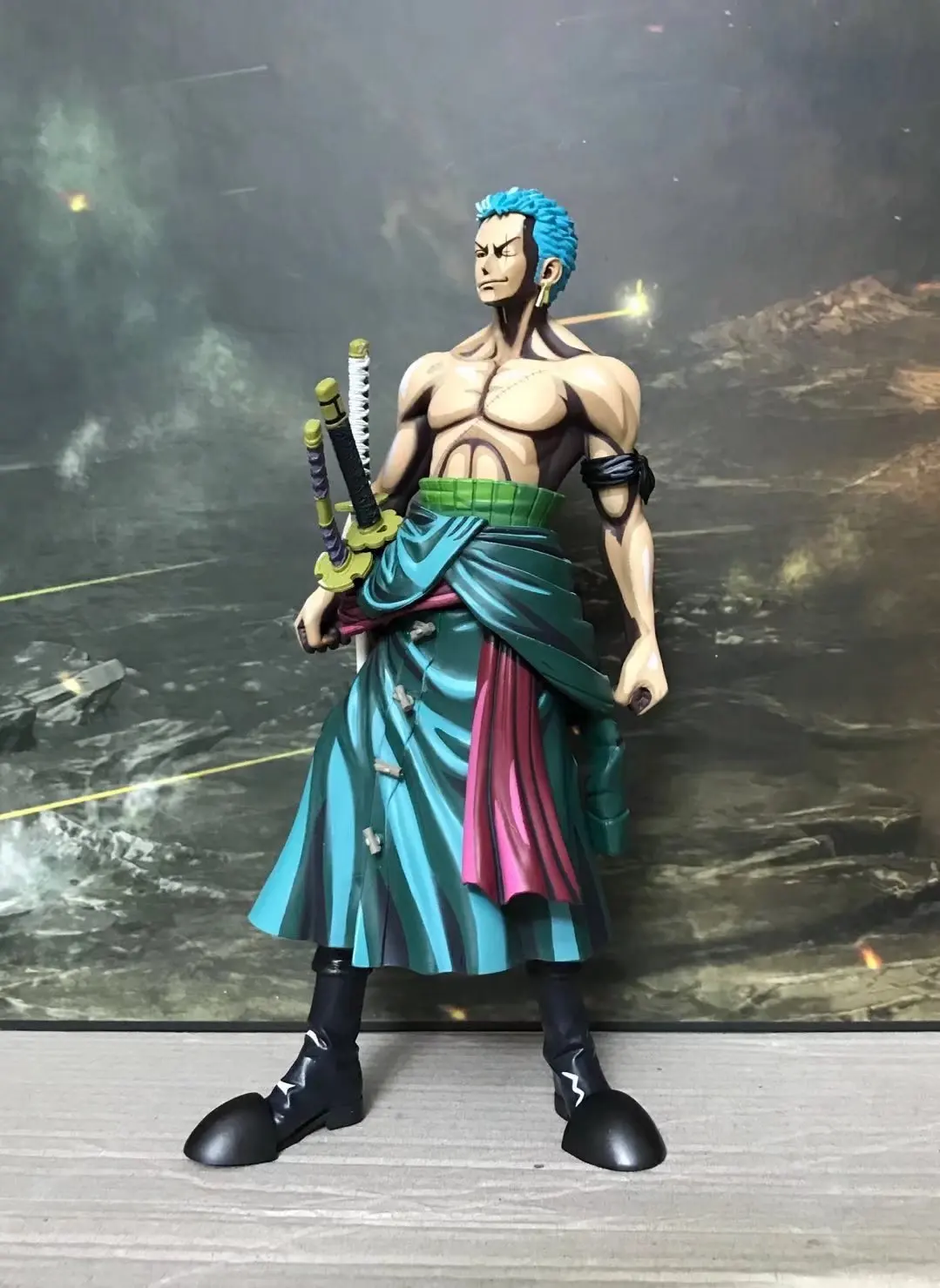 One Piece MSP Cartoon Color Sauron Straw Hat Pirates Group Swordsman Limited Edition Boxed Garage Kit