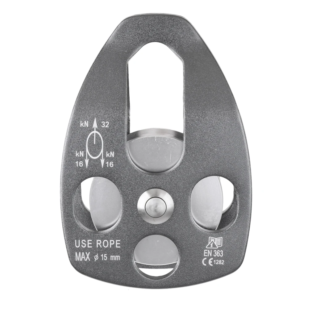 Mountaineering Climbing Rock 32KN Zip Line/Wire Cable Trolley Pulley, Large, Durable, CE Certificated