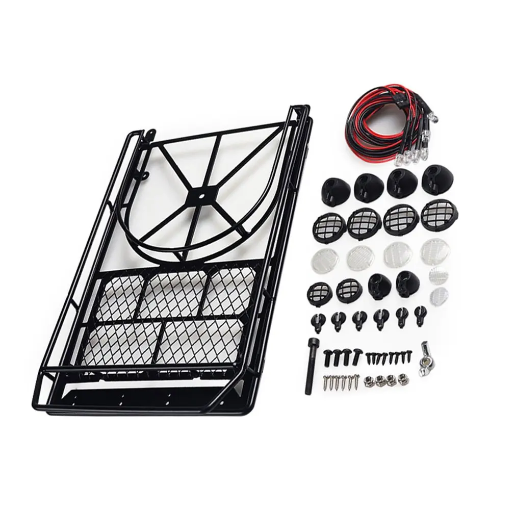 

RC Rock Crawler Luggage Roof Rack Net Climbing Car Model Parts for Axial SCX10 D90 90046 SCX10 RC Cars Accessories