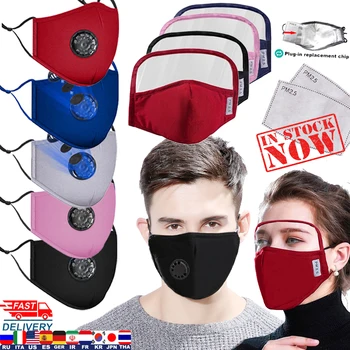 

4-5pcs/set Reusable Cotton Mask New PM2.5 Anti-Dust Face Masks Unisex 5-layer Protective Filter Washable Resuable Masks