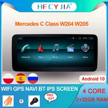 Android 10 sistemi araba GPS Navi Seteo Mercedes Benz C GLC W204 W205 Google WIFI BT IPS dokunmatik ekran multimedya oynatıcı Carplay