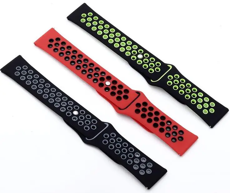 20 22 мм спортивный ремешок для samsung galaxy active 2 s3 S2 Huawei GT honor magic pebble time amazfit 1 3 GTR GTS Bip
