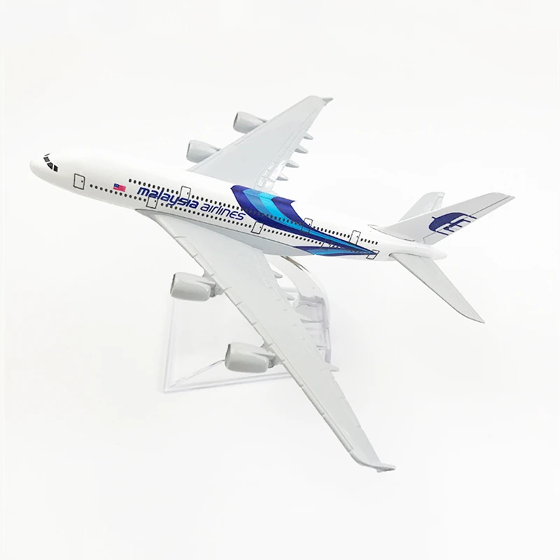 

16cm 1:400 Scale Alloy Metal Airbus A380 MAS Malaysia Airlines Airplanes Model Airways Plane Model Toys Gift Collectible