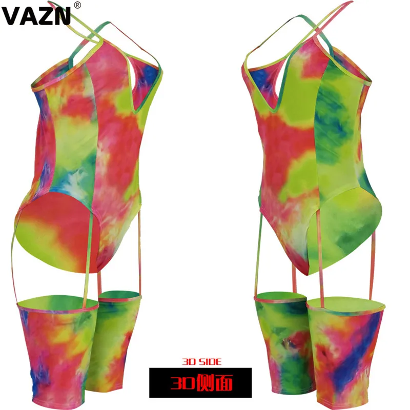 VAZN YH5061, новинка, пляжный стиль, желтый, Повседневный, для ночного клуба, для молодых девушек, комбинезон, без рукавов, короткие штаны, комбинезоны, сексуальные, ветрозащитные комбинезоны