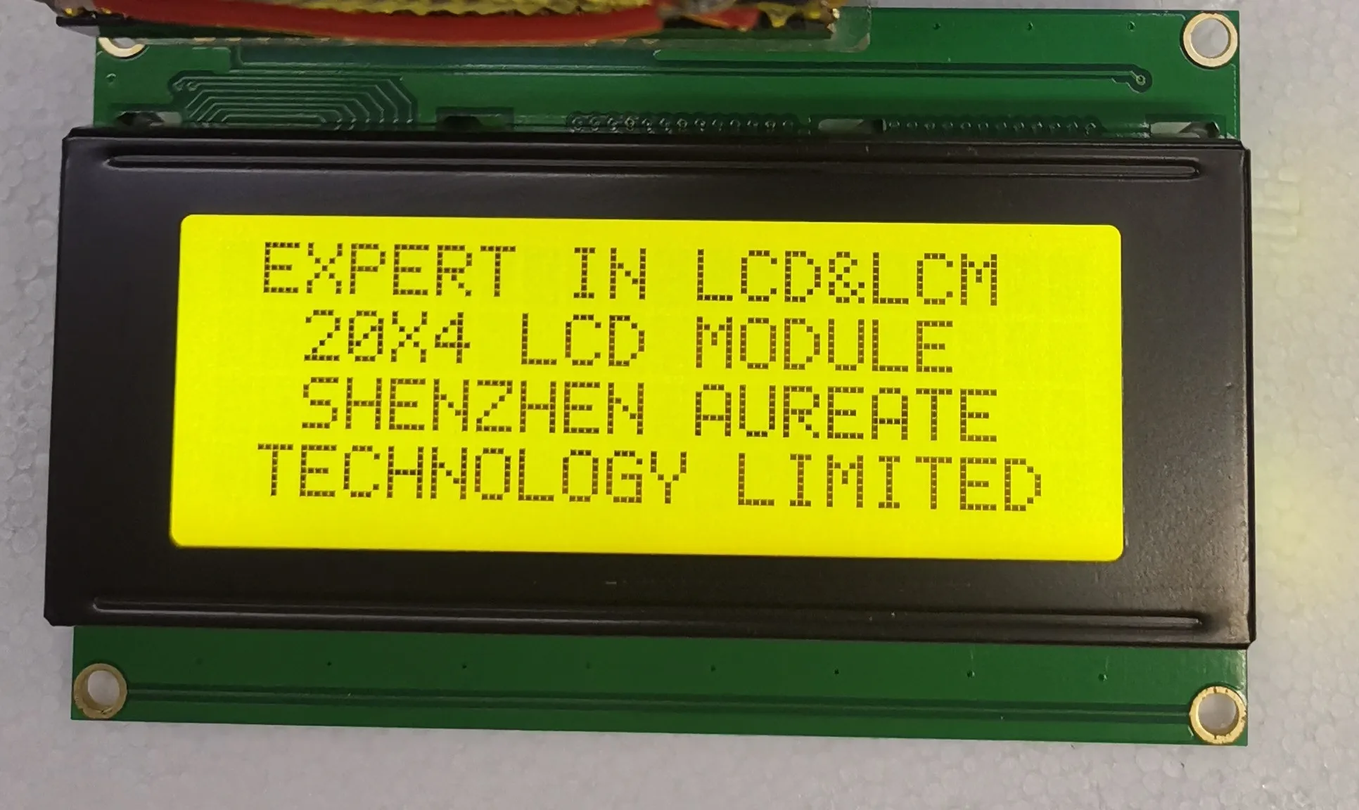 yellow-green 20x4 ЖК-дисплей 4x20 ЖК-дисплей ЖК-дисплей символьный дисплей 20 х 4-символьный ЖК-дисплей STN синий или Y-G Монохромный ЖК-дисплей модуль - Цвет: yellow-green