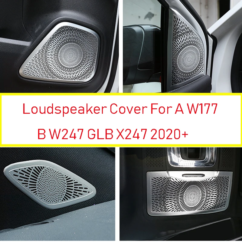 Auto Audio Lautsprecher Auto Tur Lautsprecher Dekoration Abdeckungen Aufkleber Fur Mercedes Benz Eine W177 B W247 Glb X247 Klasse Zubehor Interior Mouldings Aliexpress