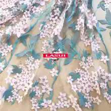 LASUI, 1 ярд, новинка, топ, многоцветный, розовый, вишневый цвет, вышивка, кружево, мягкая сетка, одежда, ткань, сделай сам, платье, юбка, X0604