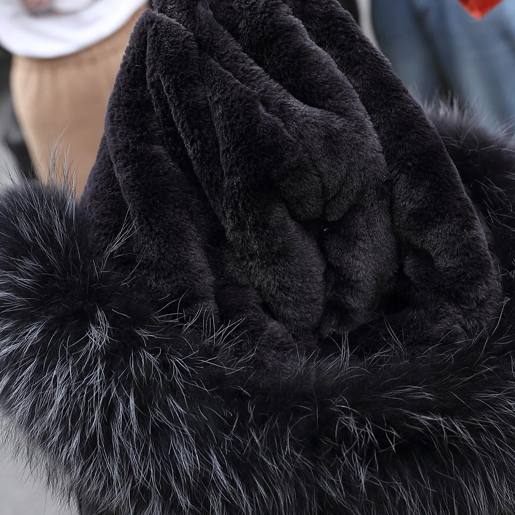 Winter cotton Jacket Women New Faux Fur Hooded Button Coats Artificial Female Parka Thick Cotton Padded Pocket Coats 9.26