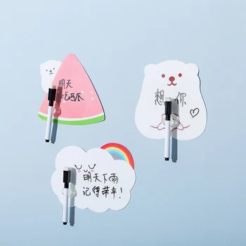 

Cartoon Sticky Note PVC Sticker Memo Pad Message Notepad Repeatable Using Black Pen Included