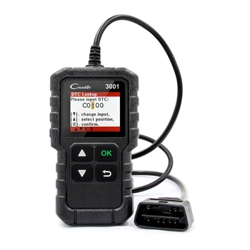 

LAUNCH CR3001 OBDII EOBD Code Reader Scanner Supports Full OBD2 Function All Protocols Better Than AD310 ELM327 Creader 3001