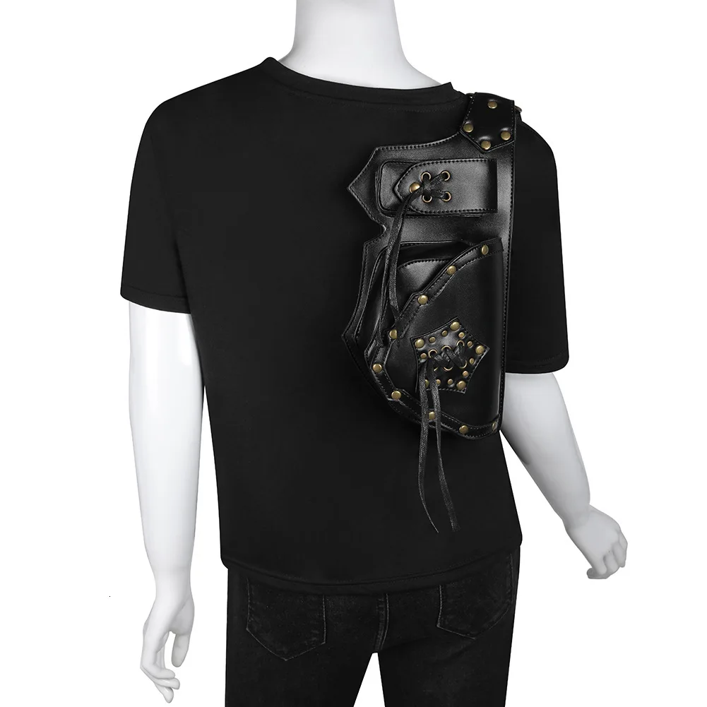 BXX/пара панк Chestpack Ретро сумка через плечо рок для мужчин и женщин Готический Фанни пакеты заклепки нагрудная сумка мотоцикл ног пакет ZA2159