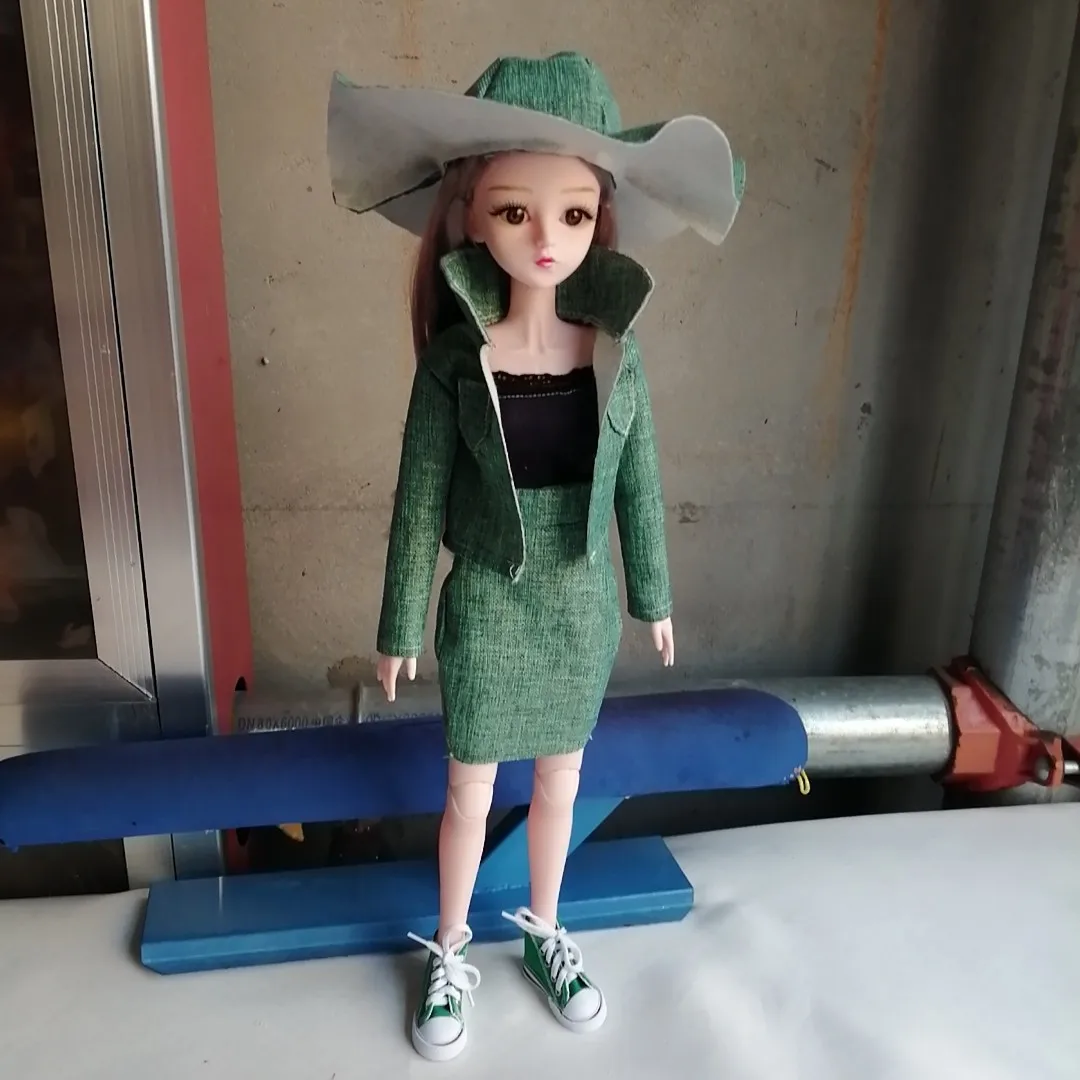 

3 Points BJD SD Doll Clothes New Fashion 60cm Dress-Up Doll Green Short Top Skirt Bottoming Shirt Casual Fashion Clothing